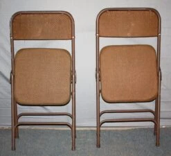 Metal Folding Chair With Cushion Seat 7 Metal Folding Chair With Cushion Seat -OGT Sale Store flea market for sale k191226