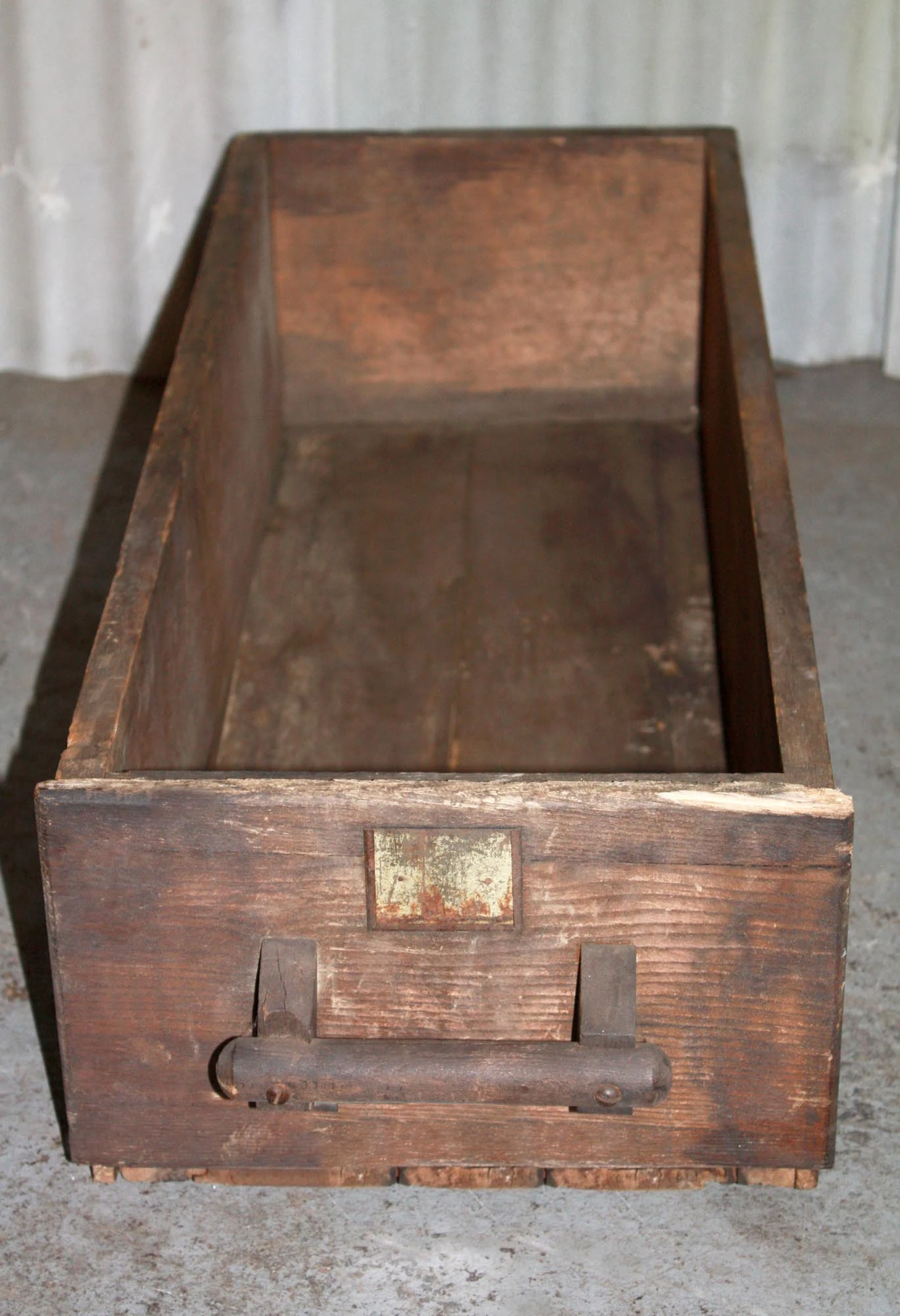 Antique Wood Farm Bin Drawer 4 Antique Wood Farm Bin Drawer - Image 2