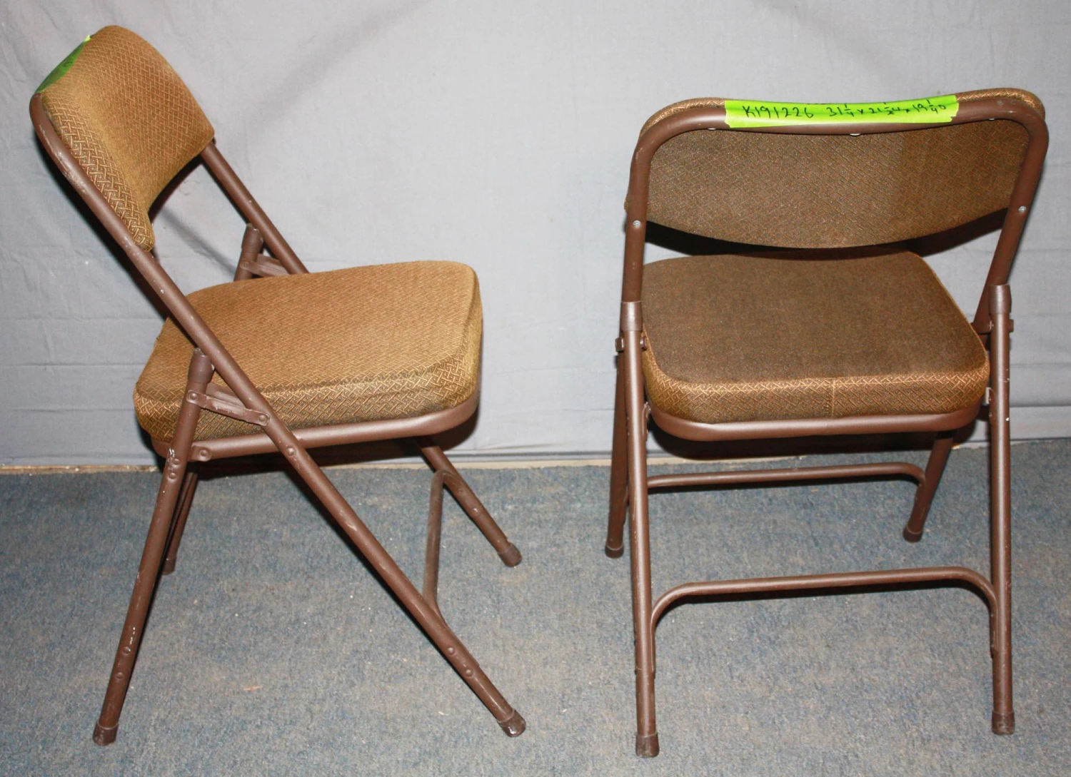 Metal Folding Chair With Cushion Seat 4 Metal Folding Chair With Cushion Seat - Image 2