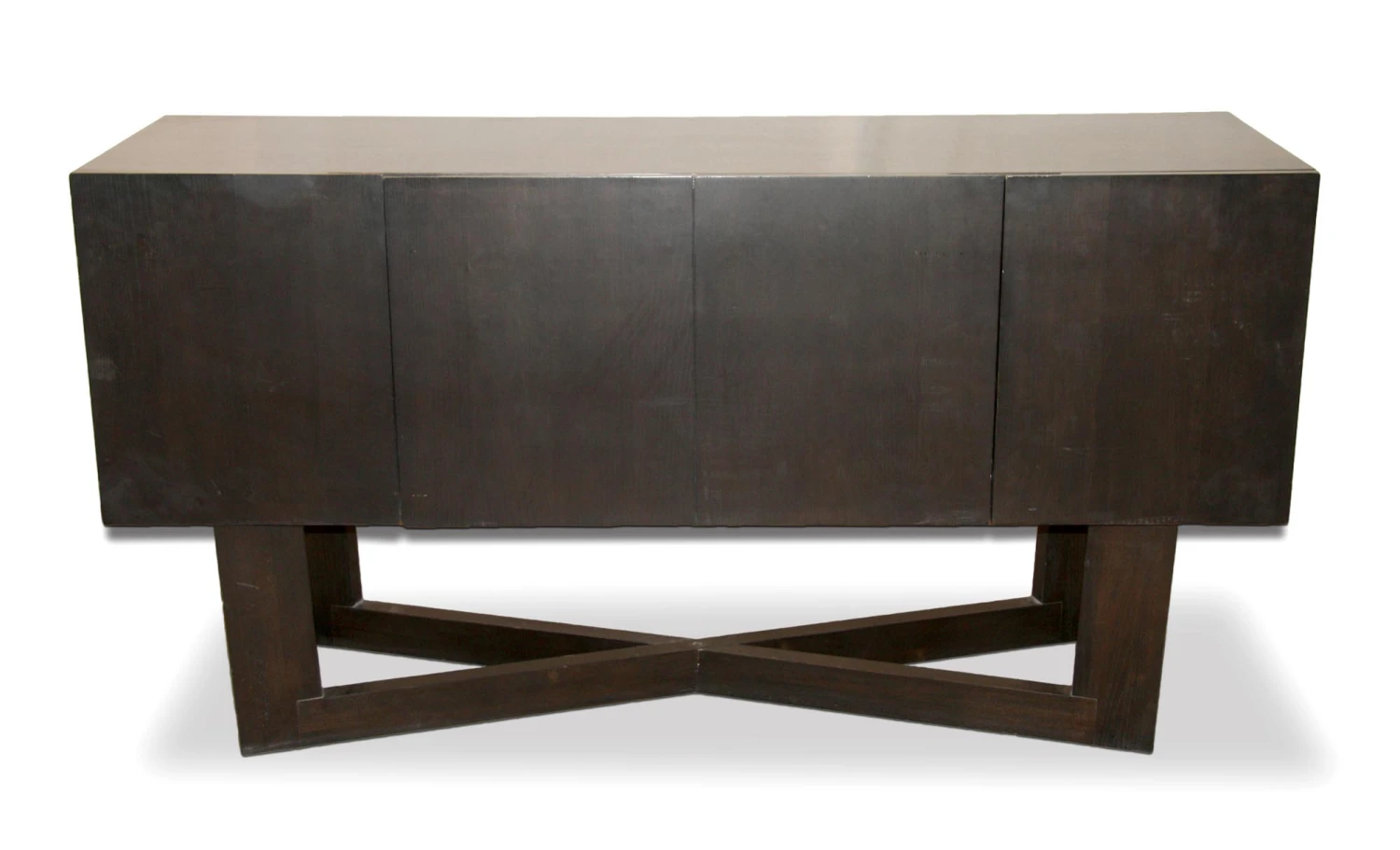Mid Century 65 In. Dark Brown Console 3 Mid Century 65 In. Dark Brown Console