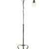 1910s Wrought Iron & Down Shade Glass Adjustable Floor Lamp 2 1910s Wrought Iron & Down Shade Glass Adjustable Floor Lamp -OGT Sale Store floor lamps 1910s wrought iron down shade glass adjustable floor lamp q279855