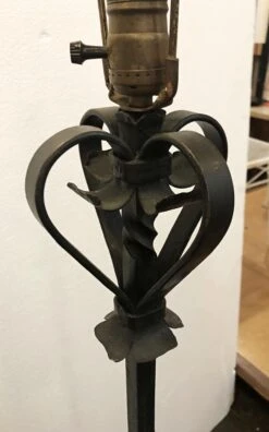 Restored Standing Wrought Iron Lamp 9 Restored Standing Wrought Iron Lamp -OGT Sale Store floor lamps for sale p265006