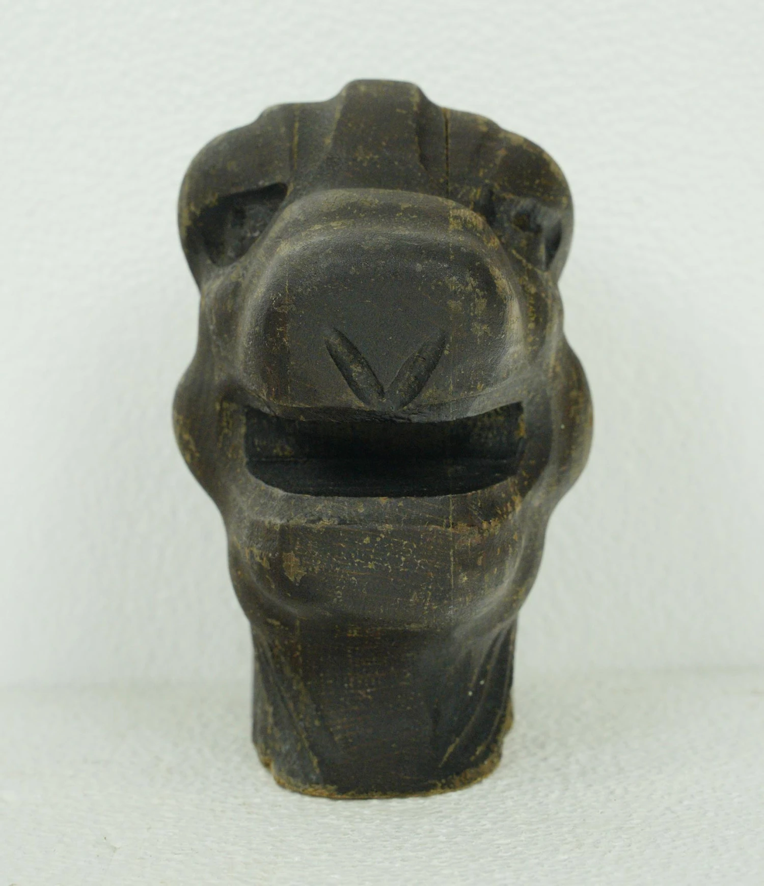 Hand Carved Chestnut Animal Head 5 Hand Carved Chestnut Animal Head - Image 3