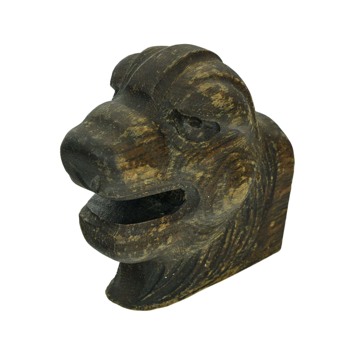 Hand Carved Chestnut Animal Head 3 Hand Carved Chestnut Animal Head