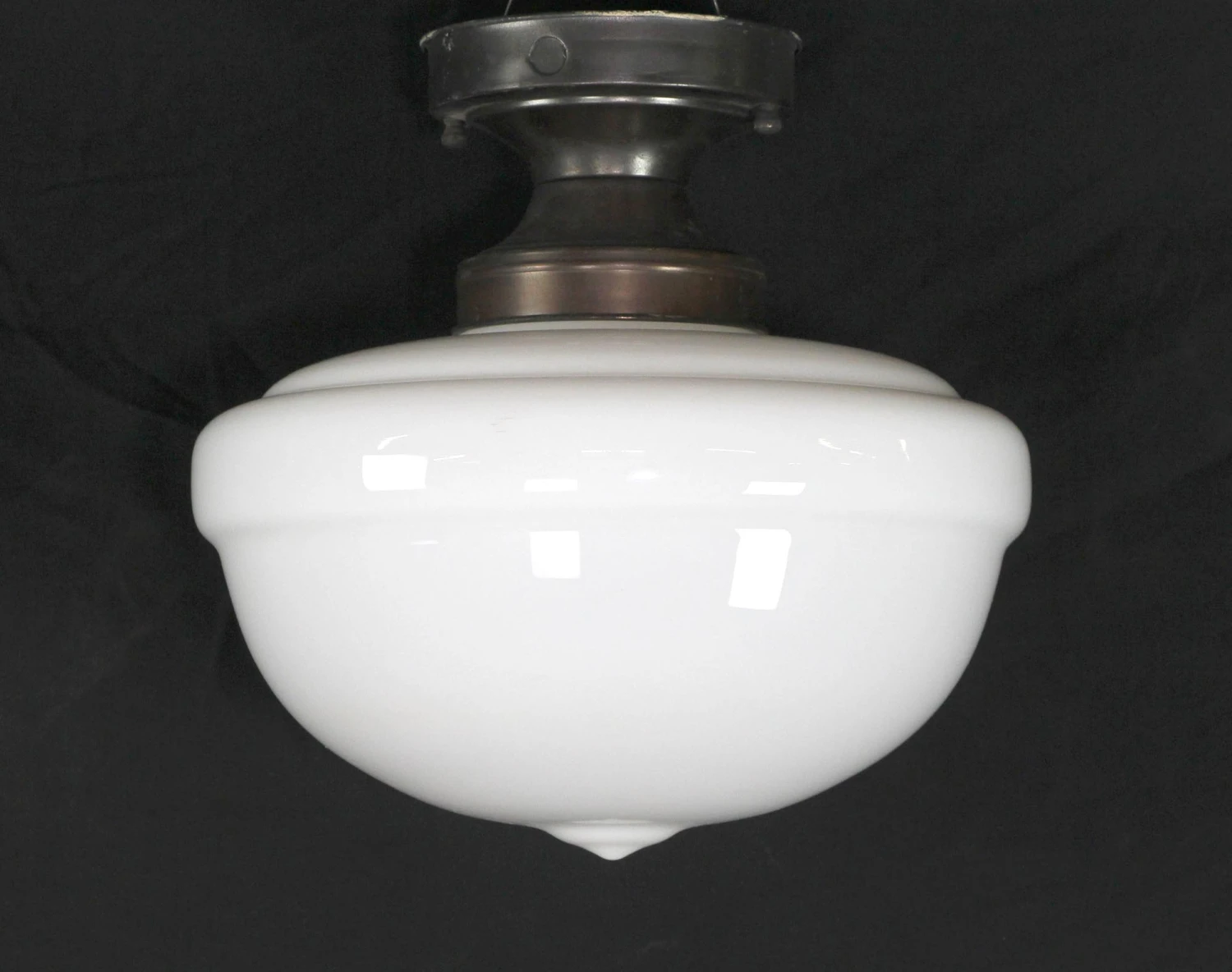 Antique Schoolhouse Glass 12 In. Flush Mount Light 3 Antique Schoolhouse Glass 12 In. Flush Mount Light