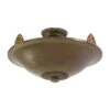 Art Deco Bronze Semi Flush Mount Dish Light -OGT Sale Store flush semi flush mounts art deco bronze semi flush mount dish light q274115