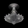 Art Deco Sunburst Bathroom Or Kitchen Glass Semi Flush Mount Light -OGT Sale Store flush semi flush mounts art deco sunburst bathroom or kitchen glass semi flush mount light q273746