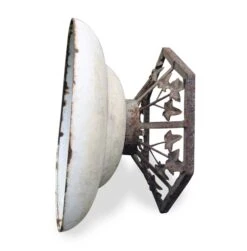 European Floral Fitter White Shade Semi Flush Mount 9 European Floral Fitter White Shade Semi Flush Mount -OGT Sale Store flush semi flush mounts for sale 13bel8361