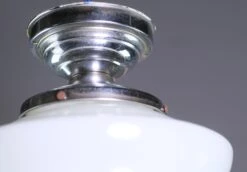 Antique Milk Glass Schoolhouse 10.5 In. Semi Flush Kitchen Light 9 Antique Milk Glass Schoolhouse 10.5 In. Semi Flush Kitchen Light -OGT Sale Store flush semi flush mounts for sale p259492