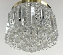 Mid Century Crystal Flush Mount Chandelier From Beverly Hills 8 Mid Century Crystal Flush Mount Chandelier From Beverly Hills -OGT Sale Store flush semi flush mounts for sale p261562a