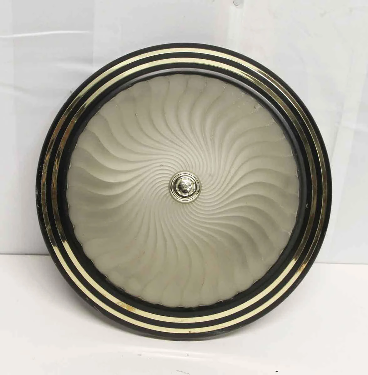 Modern Steel & Glass 15.75 In. Flush Mount Light Fixture 5 Modern Steel & Glass 15.75 In. Flush Mount Light Fixture - Image 3