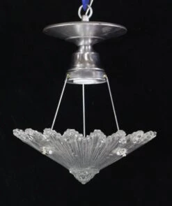 Art Deco Sunburst Bathroom Or Kitchen Glass Semi Flush Mount Light -OGT Sale Store flush semi flush mounts for sale q273746
