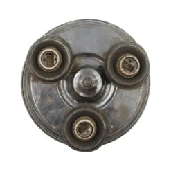 1930s 3 Socket Metallic Brass Flush Mount Light 11 1930s 3 Socket Metallic Brass Flush Mount Light -OGT Sale Store flush semi flush mounts for sale q275242