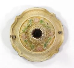 Victorian Floral Cast Iron Single Bulb Flush Mount Light 12 Victorian Floral Cast Iron Single Bulb Flush Mount Light -OGT Sale Store flush semi flush mounts for sale q276340