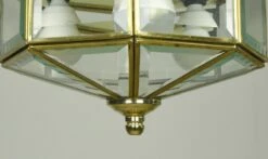 Traditional Brass Plated Beveled Glass Flush Mount Ceiling Light -OGT Sale Store flush semi flush mounts for sale q284879