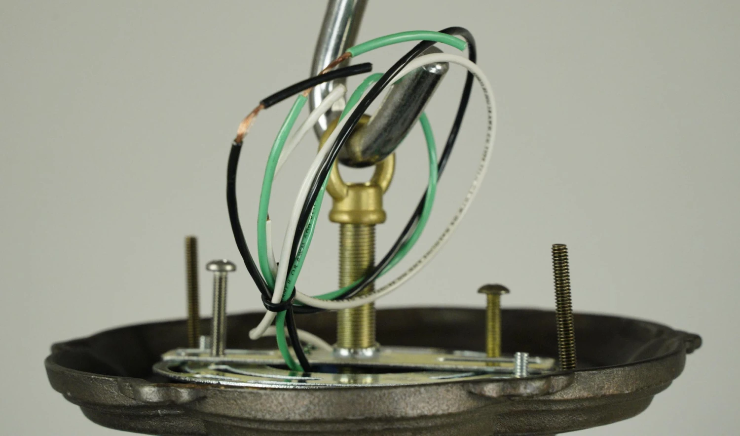 Restored 8 In. Holophane Style Semi Flush Mount Ceiling Light 5 Restored 8 In. Holophane Style Semi Flush Mount Ceiling Light - Image 3