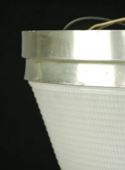 Vintage Mid Century Brushed Steel Prismatic Glass Flush Mount Light 10 Vintage Mid Century Brushed Steel Prismatic Glass Flush Mount Light -OGT Sale Store flush semi flush mounts for sale q287534