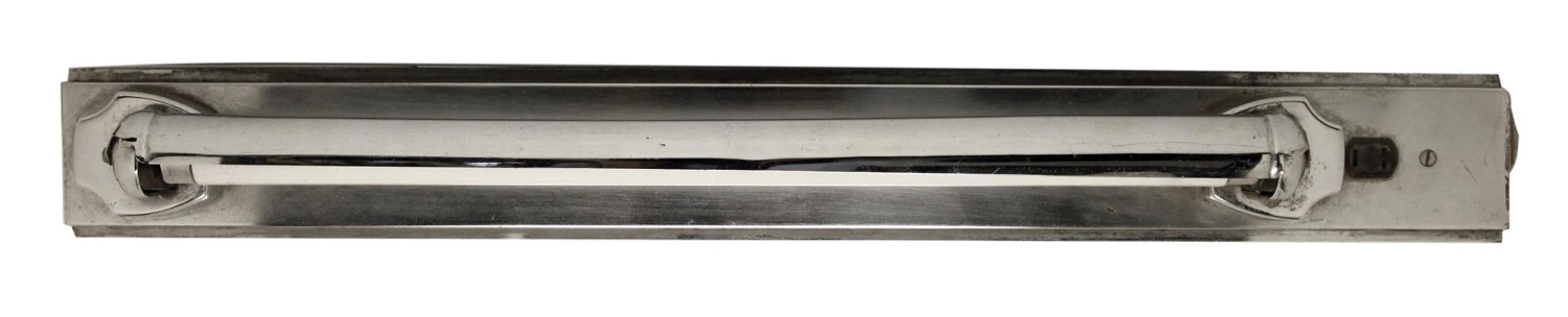 Mid Century Chrome Fluorescent Bathroom Wall Light 3 Mid Century Chrome Fluorescent Bathroom Wall Light