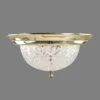 Modern Etched Glass & Polished Brass Flush Mount Light 2 Modern Etched Glass & Polished Brass Flush Mount Light -OGT Sale Store flush semi flush mounts modern etched glass polished brass flush mount light q280059