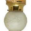 Modern Frosted Globe With Brass Fitter Semi Flush Mount 1 Modern Frosted Globe With Brass Fitter Semi Flush Mount -OGT Sale Store flush semi flush mounts modern frosted globe with brass fitter semi flush mount m231831