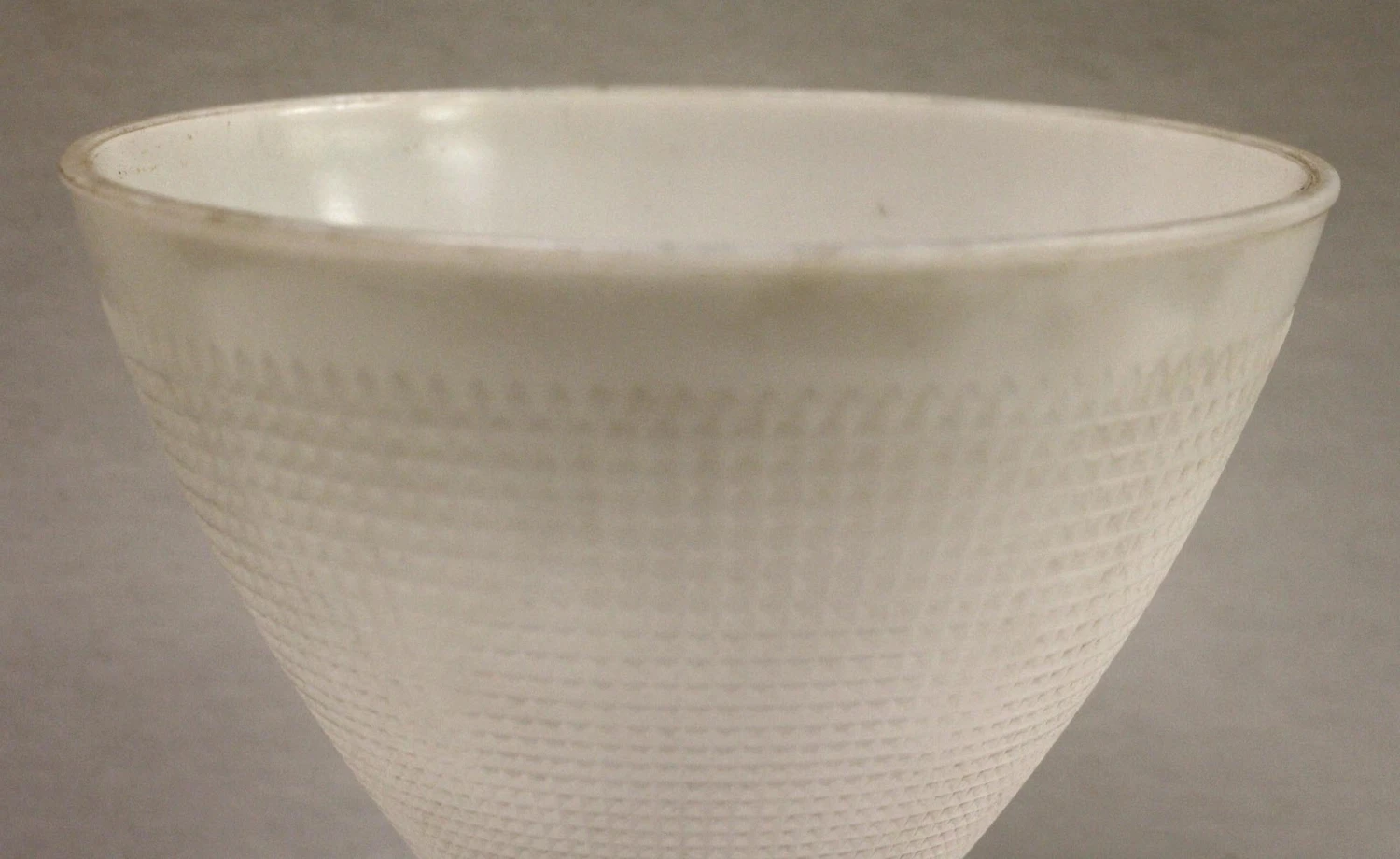 Vintage Traditional 8 In. White Milk Glass Black Fitter Semi Flush Mount 4 Vintage Traditional 8 In. White Milk Glass Black Fitter Semi Flush Mount - Image 2