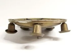 Traditional Brass 5 Light Pan Flush Mount Ceiling Fixture -OGT Sale Store flush semi flush mounts p260306