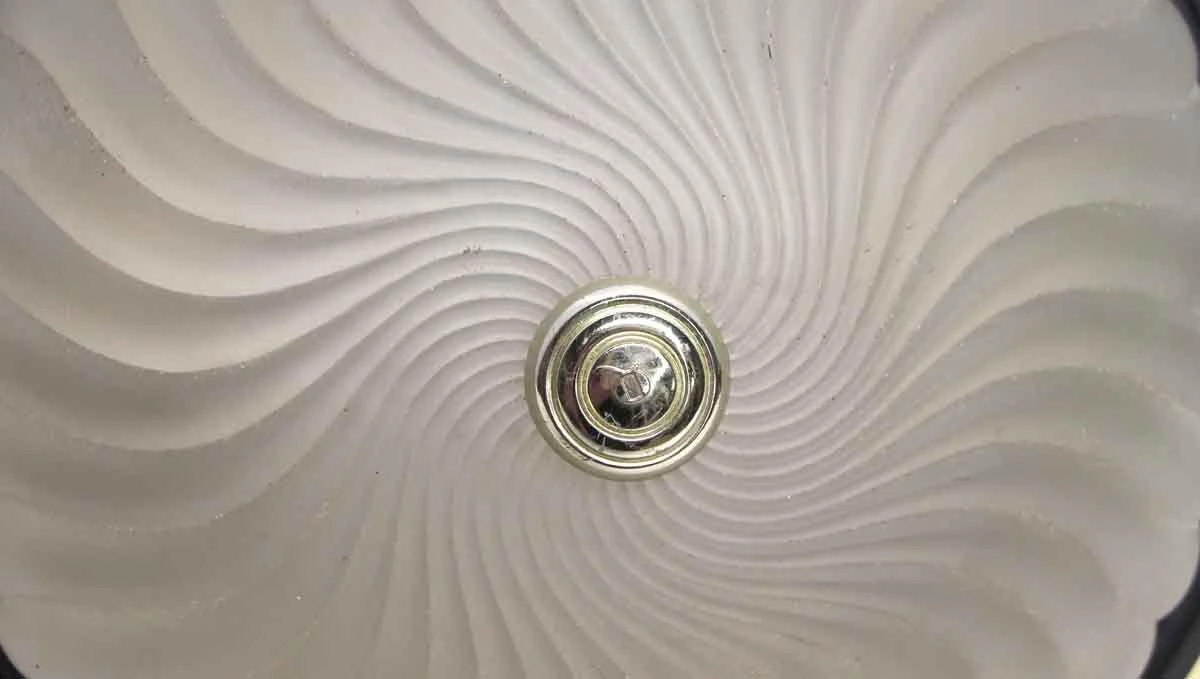 Modern Steel & Glass 15.75 In. Flush Mount Light Fixture 4 Modern Steel & Glass 15.75 In. Flush Mount Light Fixture - Image 2