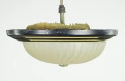 Vintage 15.5 In. Black & Gold Frosted Glass Flush Mount Light 10 Vintage 15.5 In. Black & Gold Frosted Glass Flush Mount Light -OGT Sale Store flush semi flush mounts q283101