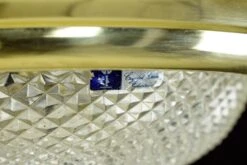 The Plaza Hotel Clear Glass Brass Rim Flush Mount Ceiling Light 11 The Plaza Hotel Clear Glass Brass Rim Flush Mount Ceiling Light -OGT Sale Store flush semi flush mounts q284556