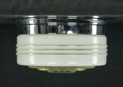 Vintage 8.75 In. Round Glass With Chrome Flush Mount Ceiling Light 9 Vintage 8.75 In. Round Glass With Chrome Flush Mount Ceiling Light -OGT Sale Store flush semi flush mounts q285089