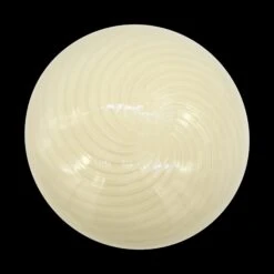 1980s Vetri Murano Cream Swirl Glass & Steel Flush Mount Light 12 1980s Vetri Murano Cream Swirl Glass & Steel Flush Mount Light -OGT Sale Store flush semi flush mounts q285286