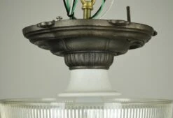 Restored 8 In. Holophane Style Semi Flush Mount Ceiling Light 9 Restored 8 In. Holophane Style Semi Flush Mount Ceiling Light -OGT Sale Store flush semi flush mounts q287282