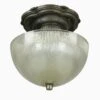 Restored 8 In. Holophane Style Semi Flush Mount Ceiling Light 2 Restored 8 In. Holophane Style Semi Flush Mount Ceiling Light -OGT Sale Store flush semi flush mounts restored 8 in holophane style semi flush mount ceiling light q287282