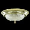 The Plaza Hotel Clear Glass Brass Rim Flush Mount Ceiling Light -OGT Sale Store flush semi flush mounts the plaza hotel clear glass brass rim flush mount ceiling light q284556