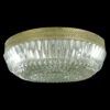The Plaza Hotel Faceted Glass Lattice Brass Rim Flush Mount Light 2 The Plaza Hotel Faceted Glass Lattice Brass Rim Flush Mount Light -OGT Sale Store flush semi flush mounts the plaza hotel faceted glass lattice brass rim flush mount light q284561