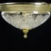 Traditional Etched Glass Polished Brass Steel Flush Mount Ceiling Light -OGT Sale Store flush semi flush mounts traditional etched glass polished brass steel flush mount ceiling light q282860