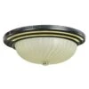 Vintage 15.5 In. Black & Gold Frosted Glass Flush Mount Light 1 Vintage 15.5 In. Black & Gold Frosted Glass Flush Mount Light -OGT Sale Store flush semi flush mounts vintage 155 in black gold frosted glass flush mount light q283101