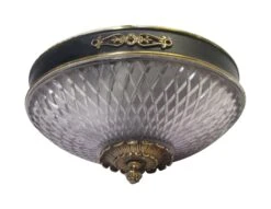 Waldorf Astoria Cut Glass Empire Flush Mount Light