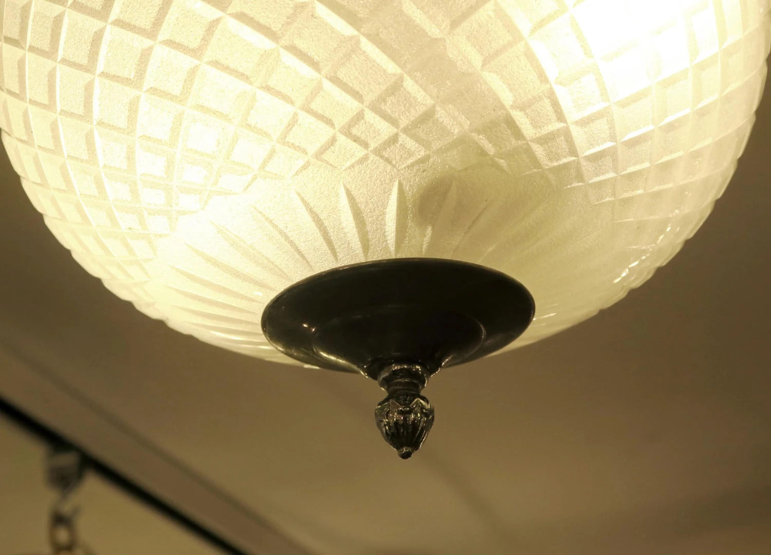 Waldorf Astoria Cut Frosted Crystal Semi Flush Mount 4 Waldorf Astoria Cut Frosted Crystal Semi Flush Mount - Image 2