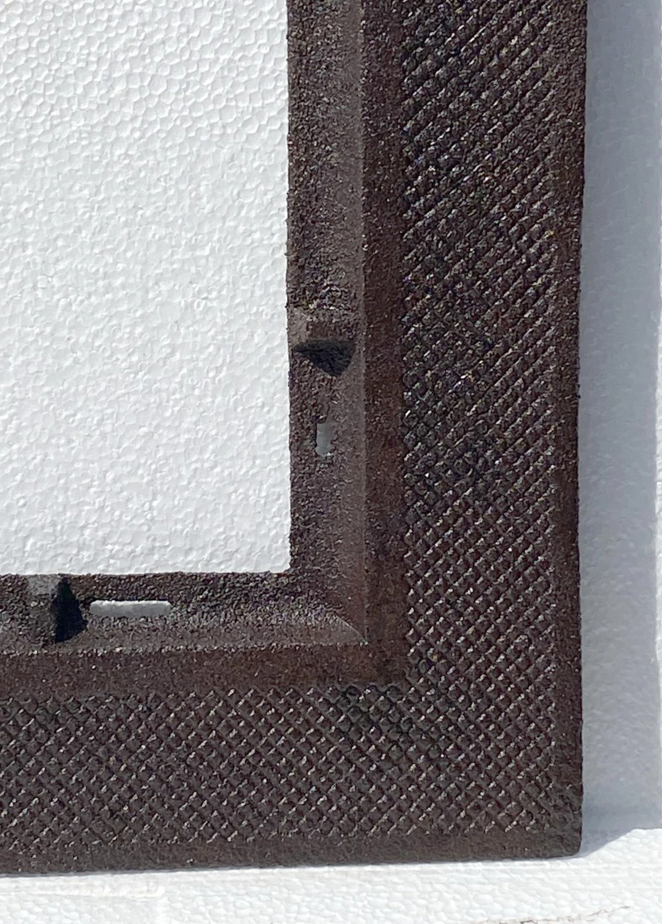 1890s Victorian Cast Iron Picture Mirror Frame 18.5 X 16 4 1890s Victorian Cast Iron Picture Mirror Frame 18.5 X 16 - Image 2