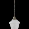 1940s Antique School House Glass 13 In. Pendant Light 2 1940s Antique School House Glass 13 In. Pendant Light -OGT Sale Store globes 1940s antique school house glass 13 in pendant light q272642