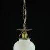 Antique Traditional Spherical White Glass Globe Brass Pendant Light 1 Antique Traditional Spherical White Glass Globe Brass Pendant Light -OGT Sale Store globes antique traditional spherical white glass globe brass pendant light q284109