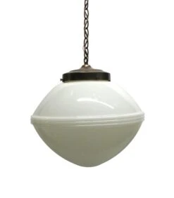 Art Deco 15 In. School House Globe Pendant Light