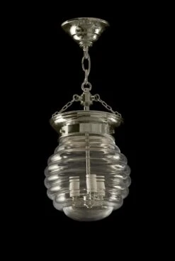 Beehive Murano Glass Bell Jar Light