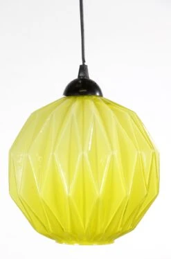 European Mid Century Yellow Geometric Glass Pendant Light -OGT Sale Store globes for sale 23bel11000