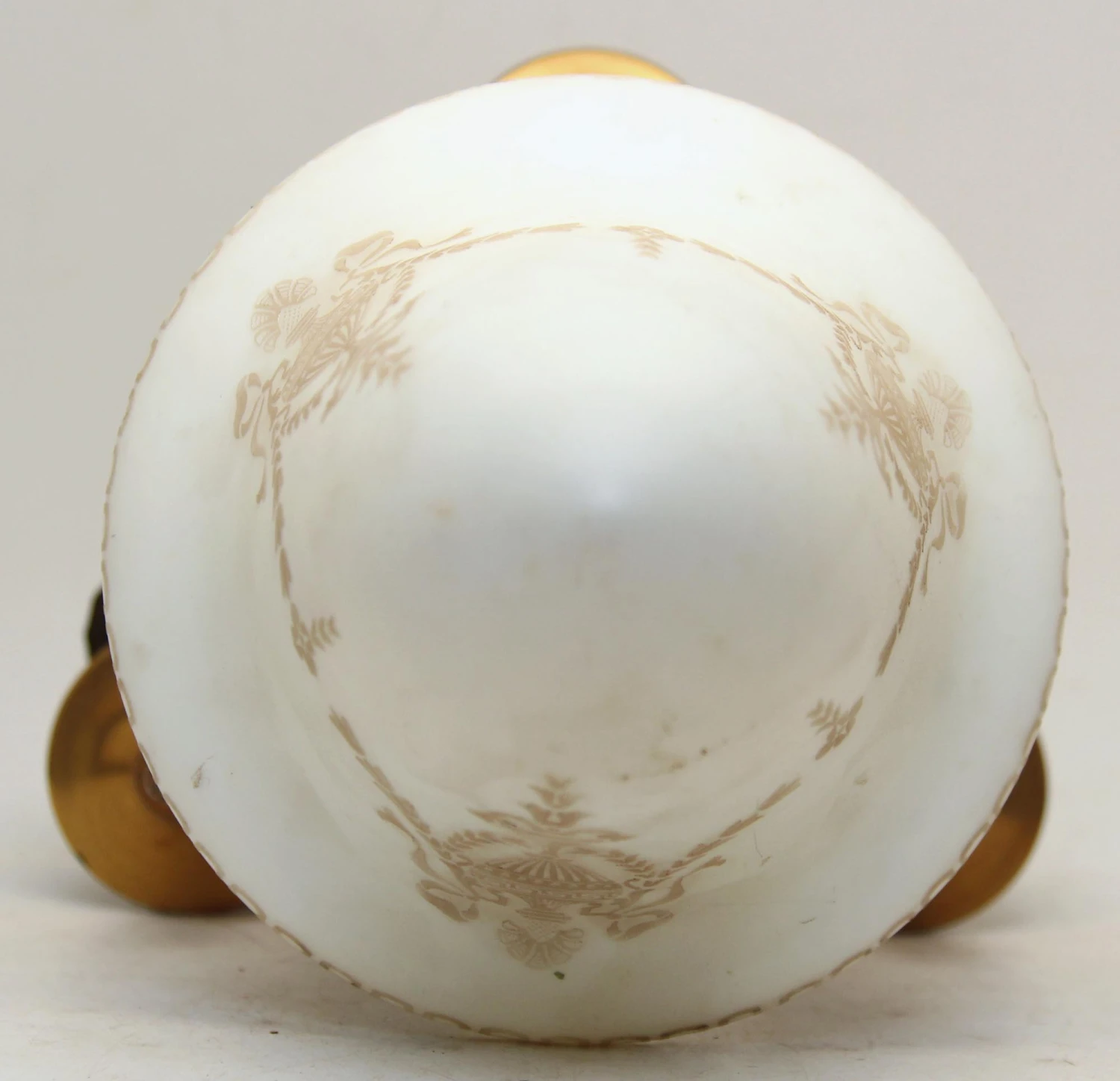 Tulip Glass Pendant Light With 3 Arm Brass Frame 5 Tulip Glass Pendant Light With 3 Arm Brass Frame - Image 3