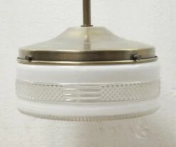 Mid Century 8.5 In. Glass Globe Brass Pole Pendant Light 10 Mid Century 8.5 In. Glass Globe Brass Pole Pendant Light -OGT Sale Store globes for sale p267756