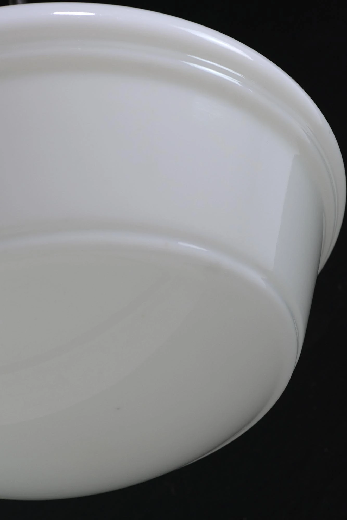 1930s 18 In. Steel Pole School House Globe Pendant Light 5 1930s 18 In. Steel Pole School House Globe Pendant Light - Image 3