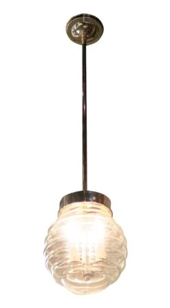 Hand Blown Murano Glass Beehive Pendant Light