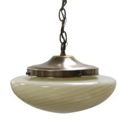 Hand Blown Murano Swirl Glass Pendant Light